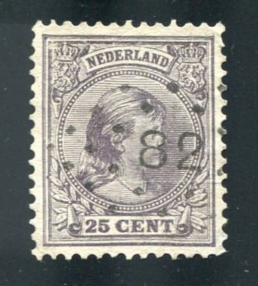 puntstempel 82 NIJMEGEN op nvph 42 ;